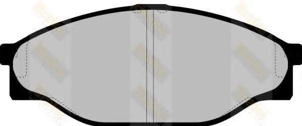 Комплект тормозных колодок, дисковый тормоз