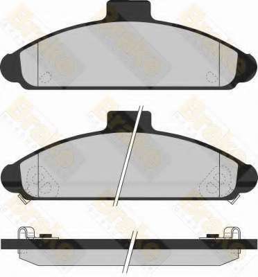 Комплект тормозных колодок, дисковый тормоз