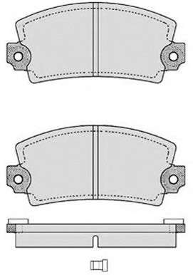 Комплект тормозных колодок, дисковый тормоз