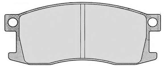 Комплект тормозных колодок, дисковый тормоз