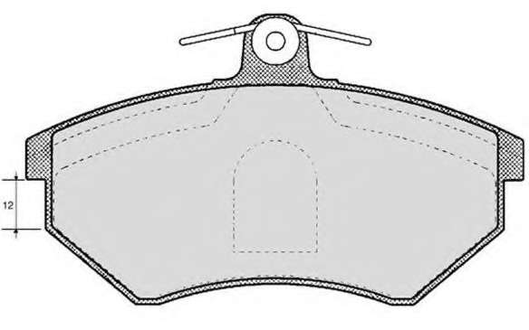 Комплект тормозных колодок, дисковый тормоз