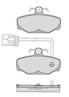Комплект тормозных колодок, дисковый тормоз