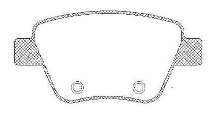 Комплект тормозных колодок, дисковый тормоз