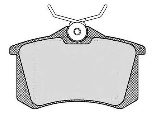 Комплект тормозных колодок, дисковый тормоз