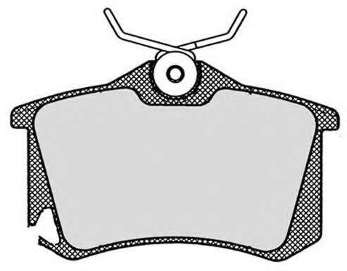 Комплект тормозных колодок, дисковый тормоз