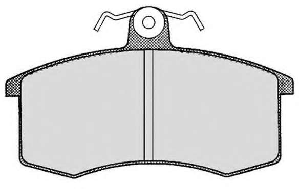 Комплект тормозных колодок, дисковый тормоз