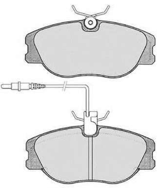 Комплект тормозных колодок, дисковый тормоз