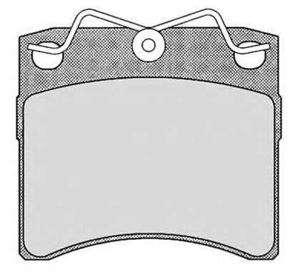 Комплект тормозных колодок, дисковый тормоз