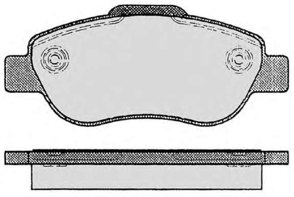 Комплект тормозных колодок, дисковый тормоз