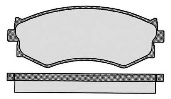 Комплект тормозных колодок, дисковый тормоз