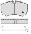 Комплект тормозных колодок, дисковый тормоз