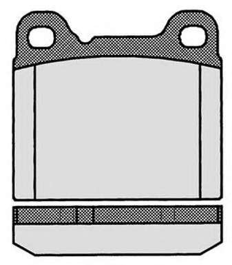 Комплект тормозных колодок, дисковый тормоз
