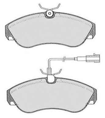 Комплект тормозных колодок, дисковый тормоз