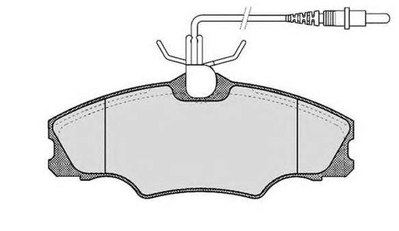 Комплект тормозных колодок, дисковый тормоз