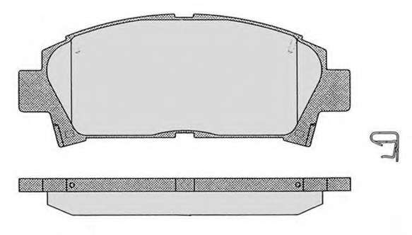 Комплект тормозных колодок, дисковый тормоз