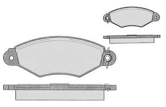 Комплект тормозных колодок, дисковый тормоз
