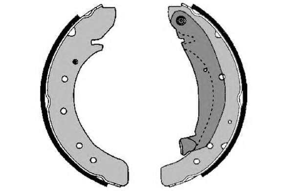 Комплект тормозных колодок, стояночная тормозная система