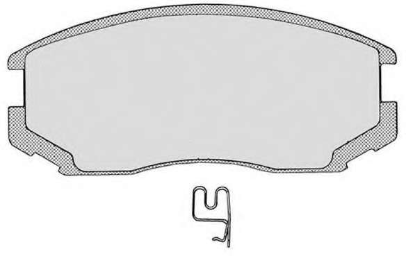 Комплект тормозных колодок, дисковый тормоз