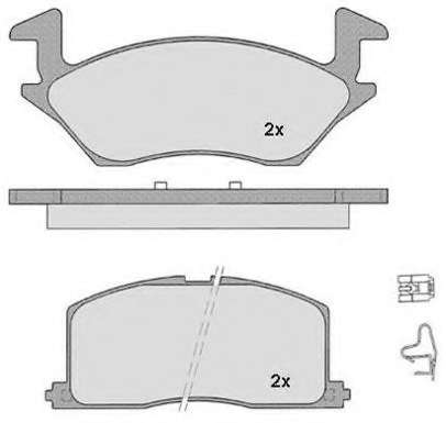 Комплект тормозных колодок, дисковый тормоз