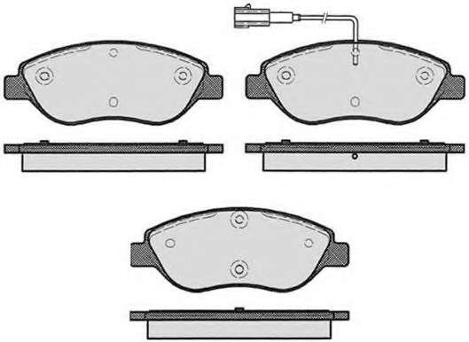 Комплект тормозных колодок, дисковый тормоз