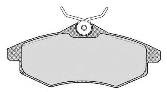 Комплект тормозных колодок, дисковый тормоз