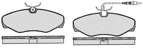 Комплект тормозных колодок, дисковый тормоз