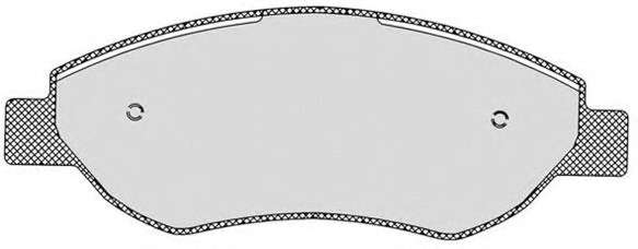 Комплект тормозных колодок, дисковый тормоз