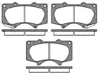 Комплект тормозных колодок, дисковый тормоз