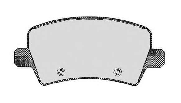 Комплект тормозных колодок, дисковый тормоз