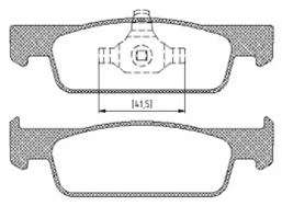 Комплект тормозных колодок, дисковый тормоз