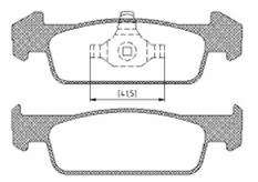 Комплект тормозных колодок, дисковый тормоз