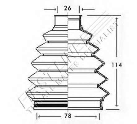 Пыльник, приводной вал