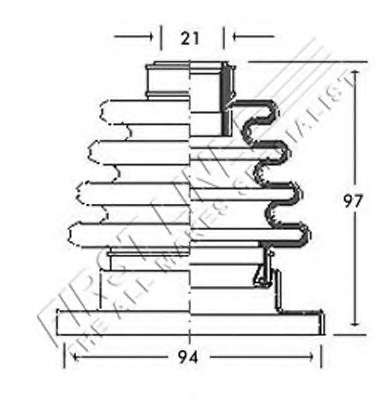 Пыльник, приводной вал