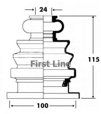Пыльник, приводной вал