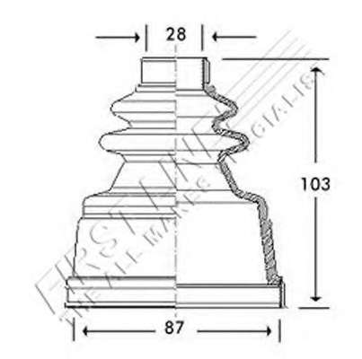 Пыльник, приводной вал
