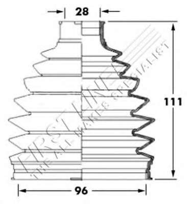 Пыльник, приводной вал