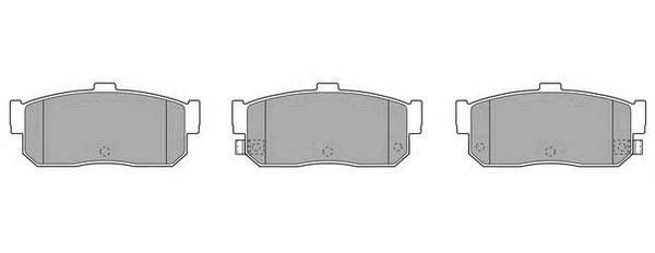 Комплект тормозных колодок, дисковый тормоз