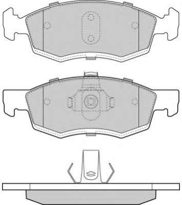 Комплект тормозных колодок, дисковый тормоз