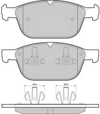 Комплект тормозных колодок, дисковый тормоз
