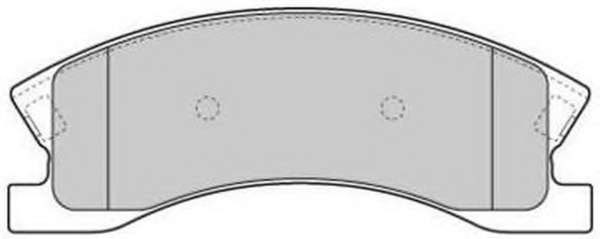 Комплект тормозных колодок, дисковый тормоз