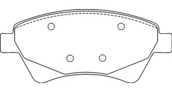 Комплект тормозных колодок, дисковый тормоз