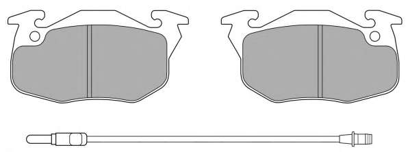 Комплект тормозных колодок, дисковый тормоз