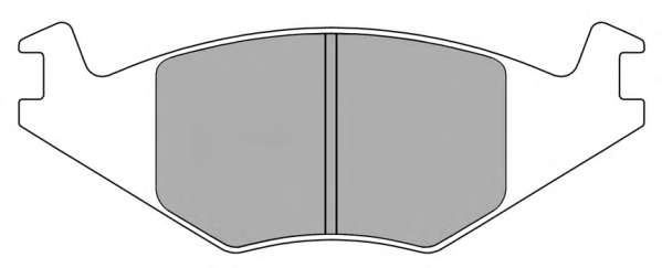 Комплект тормозных колодок, дисковый тормоз