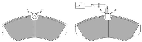 Комплект тормозных колодок, дисковый тормоз