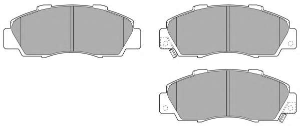 Комплект тормозных колодок, дисковый тормоз