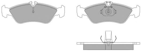 Комплект тормозных колодок, дисковый тормоз