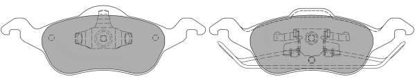 Комплект тормозных колодок, дисковый тормоз