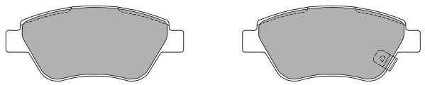 Комплект тормозных колодок, дисковый тормоз