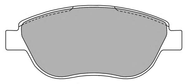 Комплект тормозных колодок, дисковый тормоз