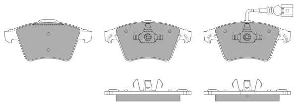 Комплект тормозных колодок, дисковый тормоз